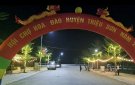 Công tác tổ chức Hội chợ hoa Đào huyện Triệu Sơn đón Tết Nguyên đán Giáp Thìn năm 2024